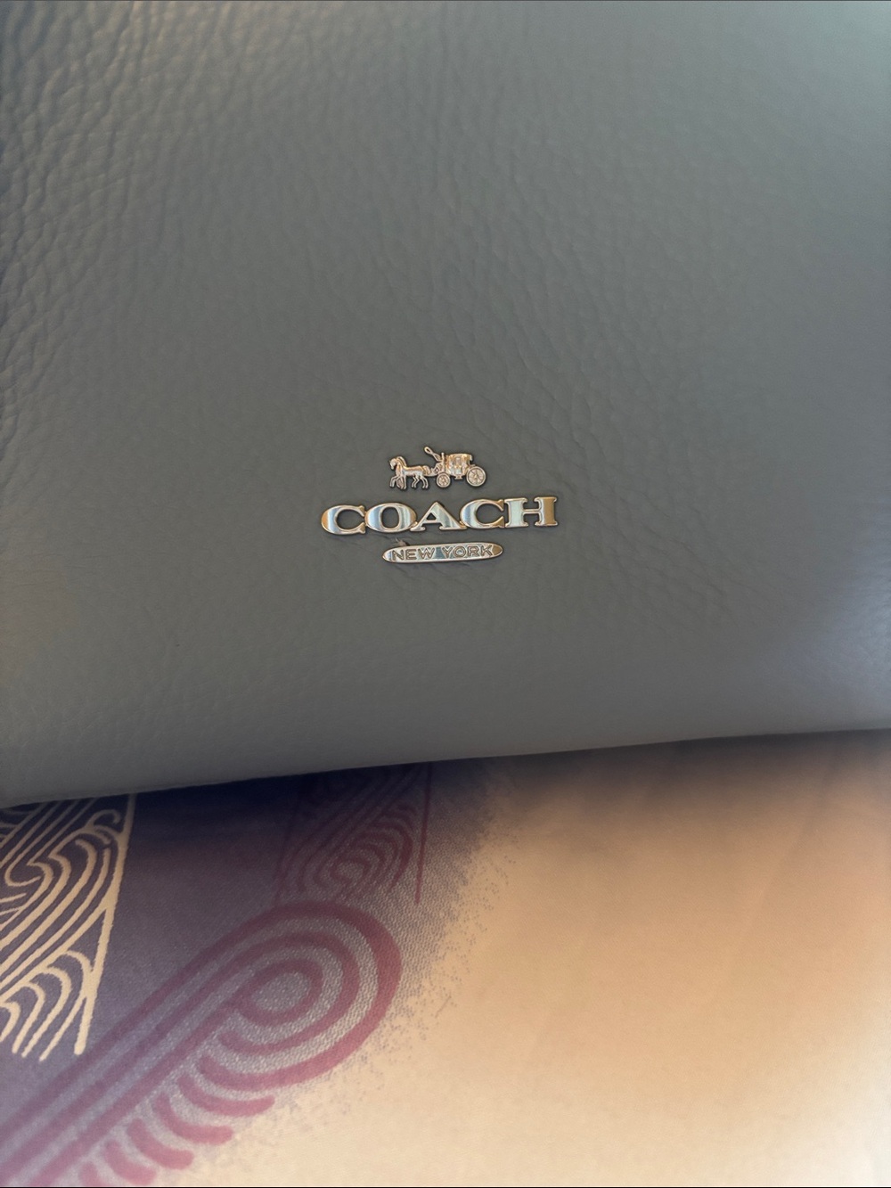 Coach Hadley NWT Pebble Leather Shoulder Bag in bluebell - Picture 4 of 11